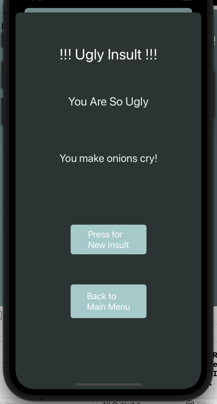 Ugly Insult